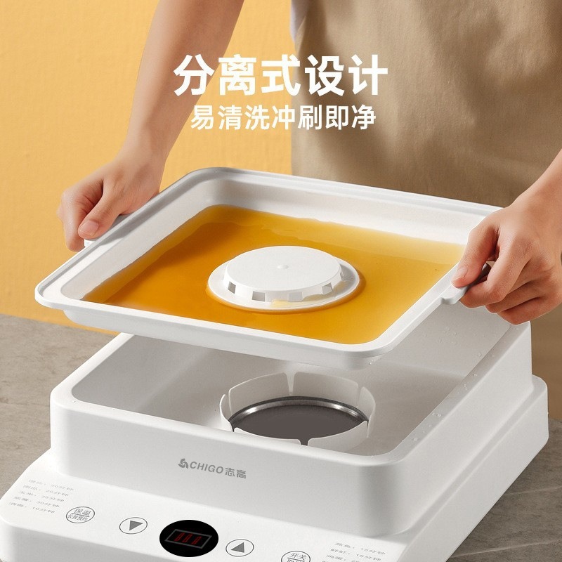 志高電気蒸し器家庭用三層多機能24L電気蒸し器大容量別可視透明蒸し器卸売り|undefined