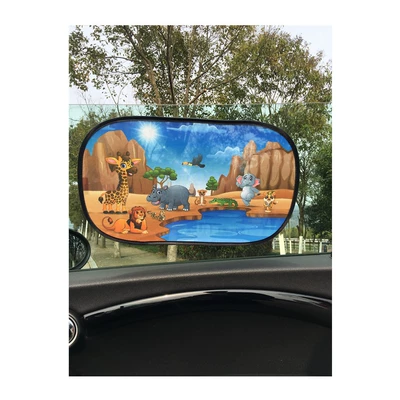 sun shield summer cross-border TEMU Sun shade - 30-small-animals-by-the-lotus-pond