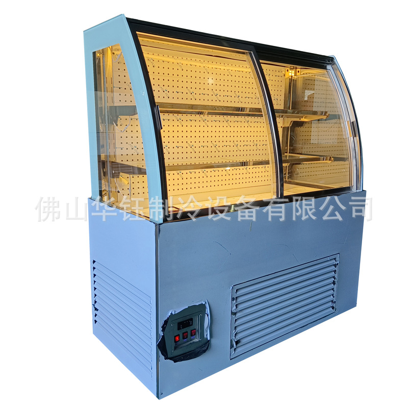 冰友弧形玻璃前开门蛋糕柜酒店西点柜西餐厅甜品展示冷柜烧鸟冷柜