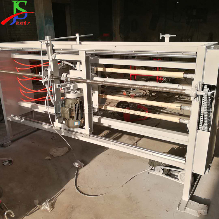 Máquina de azada horizontal totalmente automática 1,7 m pico mango de madera manejar máquina de pie de cuatro estaciones de madera Barra de lijadora
