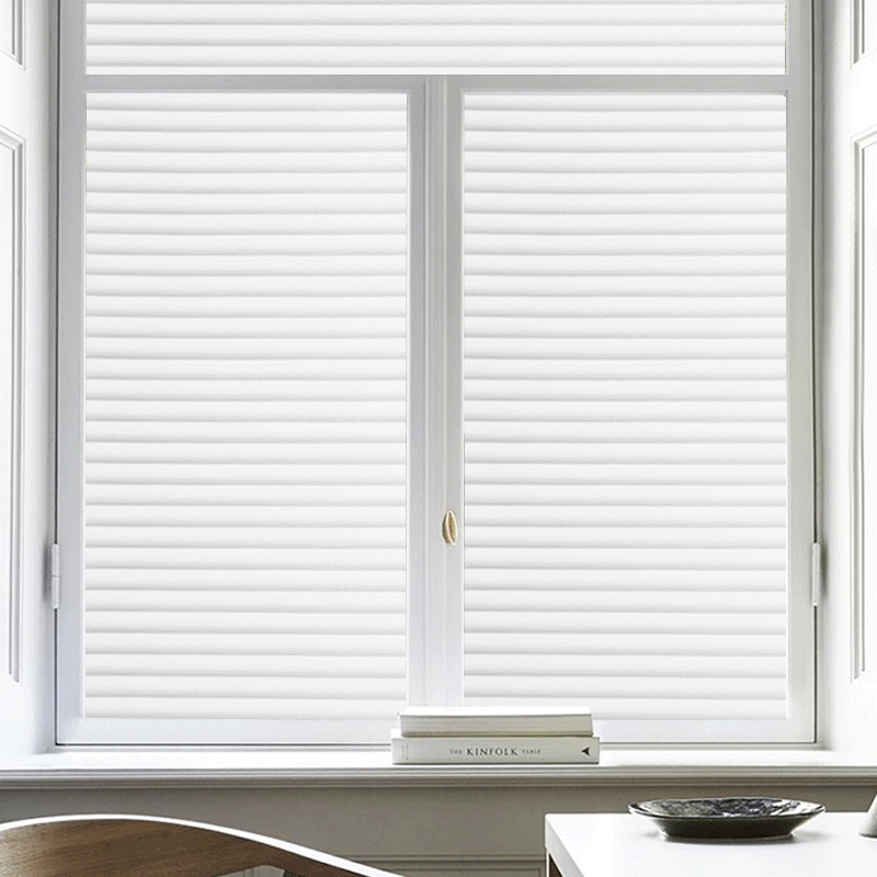 Toilet glass film anti-peep anti-light imitation blinds matte transparent opaque bathroom toilet stickers