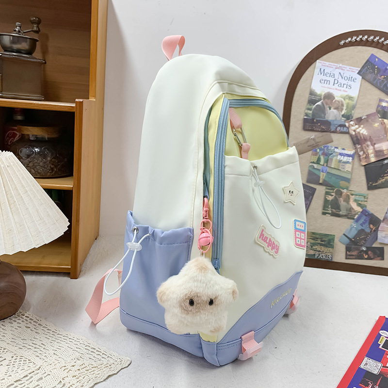 Nueva mochila casual de todo fósforo, mochila de gran capacidad para estudiantes de secundaria y preparatoria