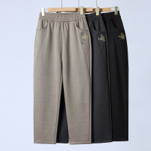 新品中年女裤秋冬加绒保暖裤外穿冬装妈妈裤60岁中老年人衣服休闲