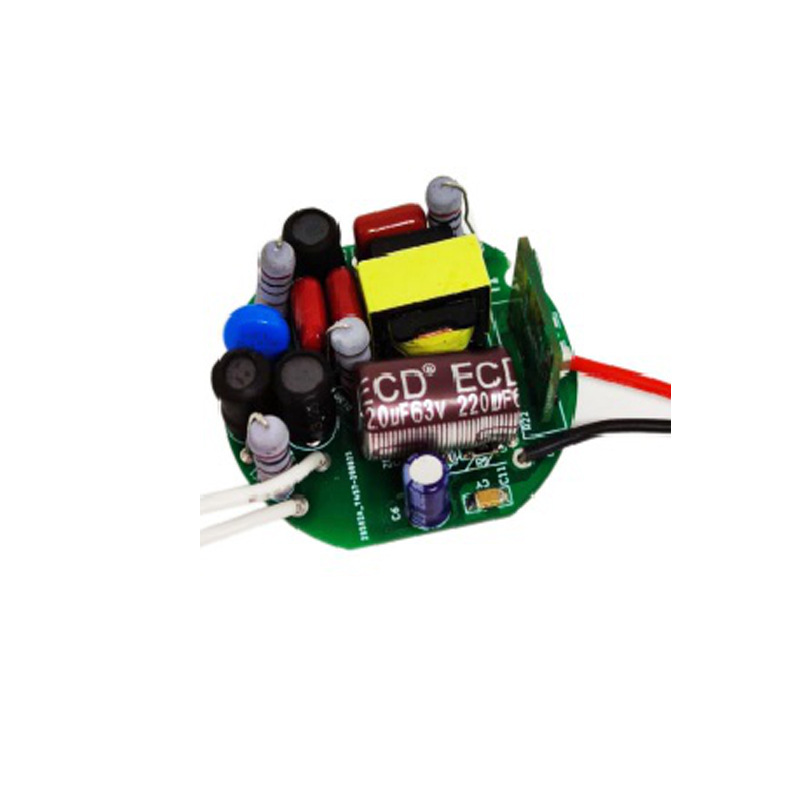 3-year warranty, round 7-15W 30-60V 150-300mA bulb, flicker-free (not certified), dimming driver.