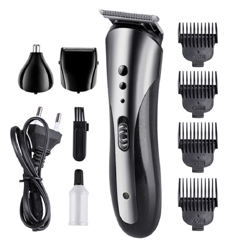 Kemei cortapelos eléctrico corte de pelo KM-1407 afeitado nariz corte de pelo todo en uno traje de peluquería hogar cortapelos