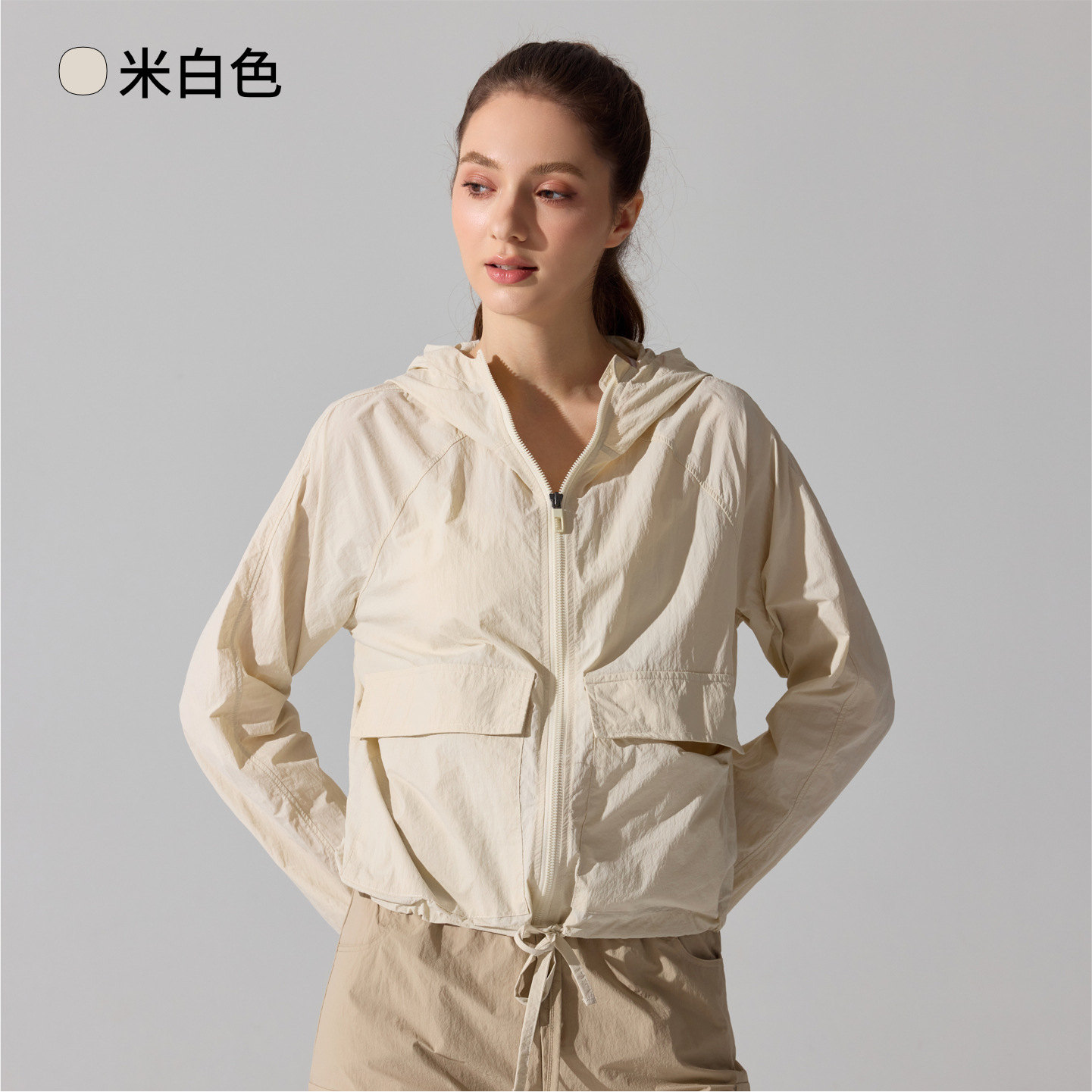 Capa de montaña al aire libre a prueba de viento ropa de moda casual chaqueta con capuchón solar ligera abrigo deportivo suelto image 7