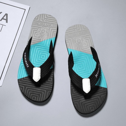 Man's Summer Oversized Slip-Resistant Outdoor Toe-Slip Sandals for Men