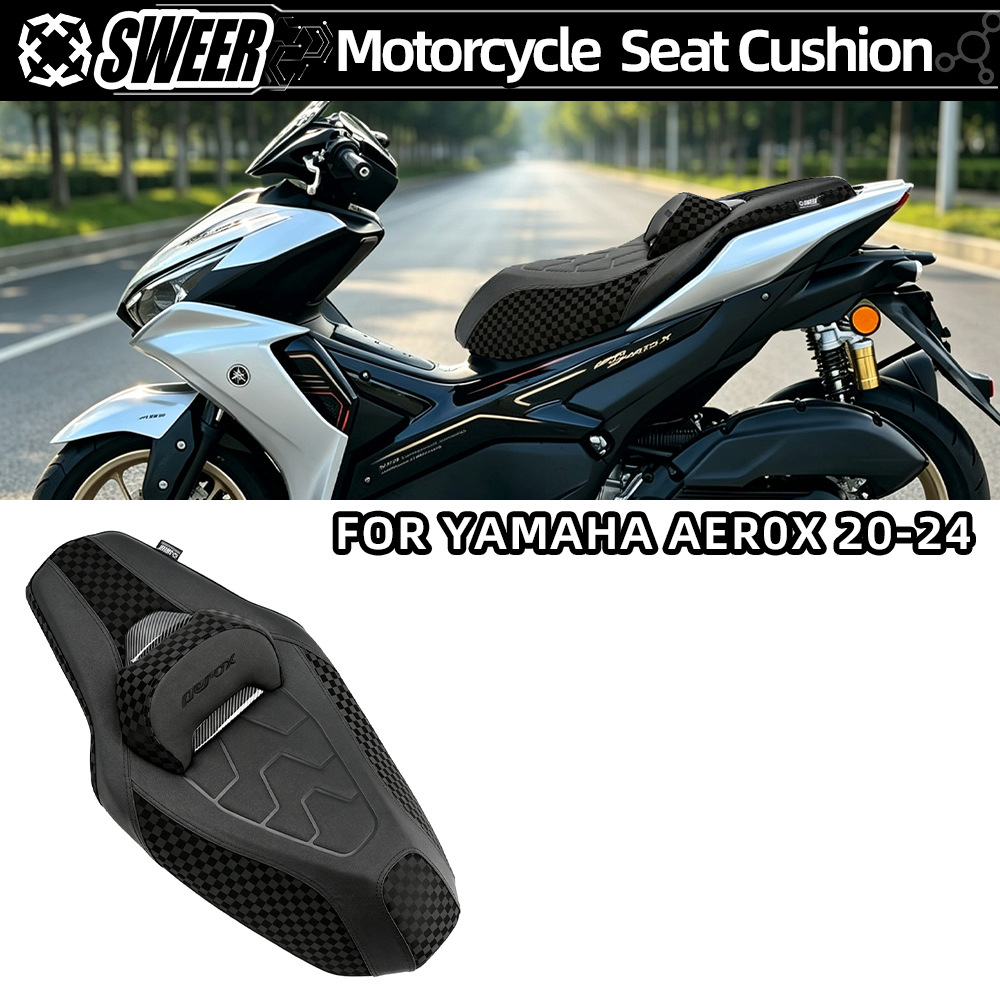 Suitable for 20-24 Yamaha AEROX155 motorcycle modification accessories, seat cushion with backrest seat assembly