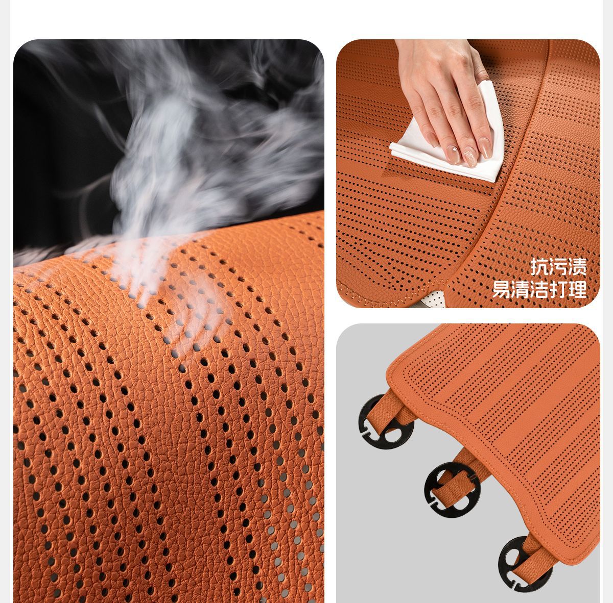 Suitable for General Motors Perforated Seat Cushion Integrated Leg Rest Extended Leg Rest Seat Cushion Car Interior Seat Cushion