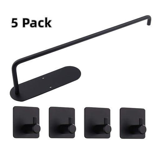 Paper Towel Holder Toilet Paper Holder Kitchen Tissue Holder Bathroom Toilet Steel Paper Towel Holder Bathroom Bathroom Accessories Set