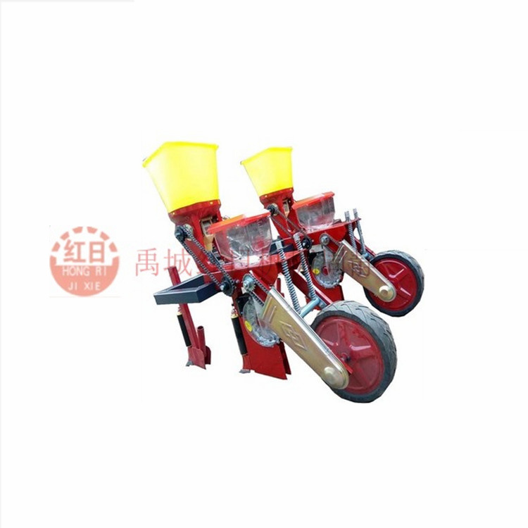 红日玉米播种机  拖拉机悬挂玉米大豆播种机  蔬菜精密施肥播种机