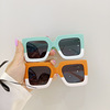 Matte square children's glasses, sunglasses, 2023