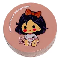 Gogo Bear Tea Чай персикового цвета на воздушной подушке Румяна матовые монохромные повседневные Белые девушки Студенческие натуральные Румяна Rouge