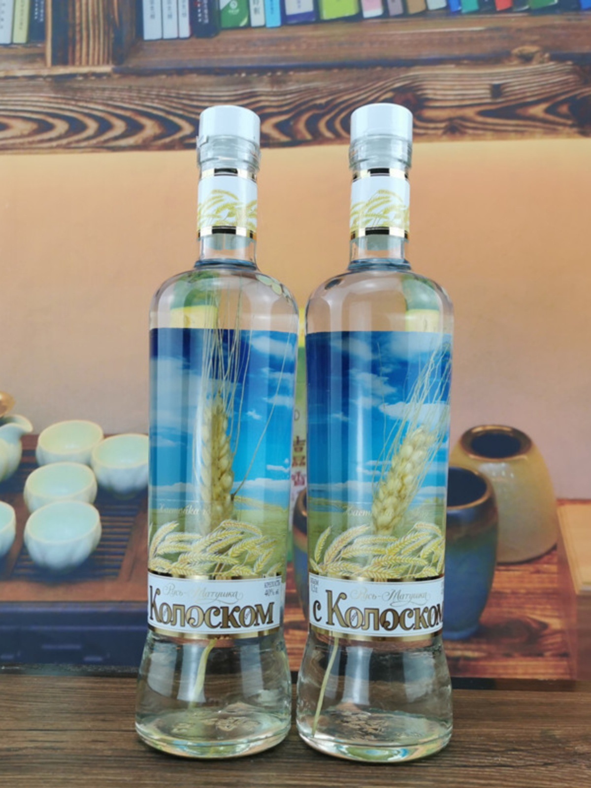 原装500ml进口俄罗斯风味伏特加酒母麦穗小麦穗酒洋烈酒白酒鸡尾