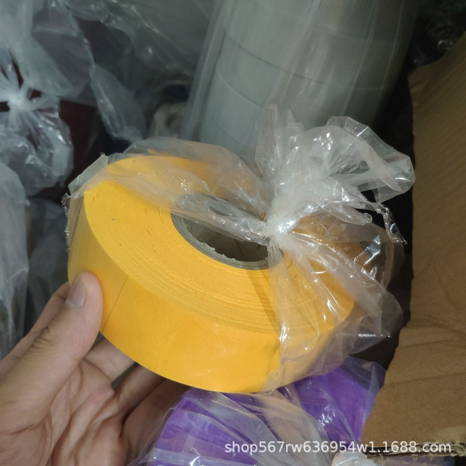 En stock venta al por mayor sarta de poliéster 3,0 cm borde tira de envoltura borde tira de tela con cortina delantal impermeable