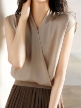 G 37327 Solid Color Summer Chiffon Blouse ��ɫѩ�ĳ���
