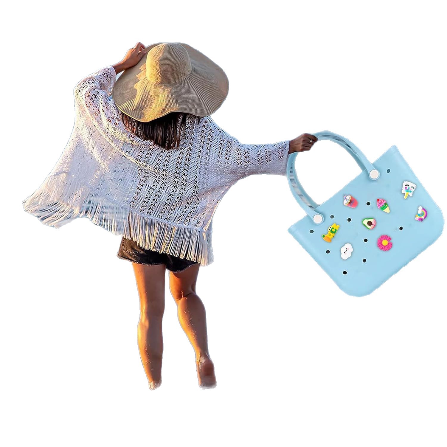 Accesorios para zapatos de PVC en stock, creativos y lindos dijes de goma suave con dibujos animados, hebillas para bolsas de plástico, accesorios para zapatos DIY de gran venta