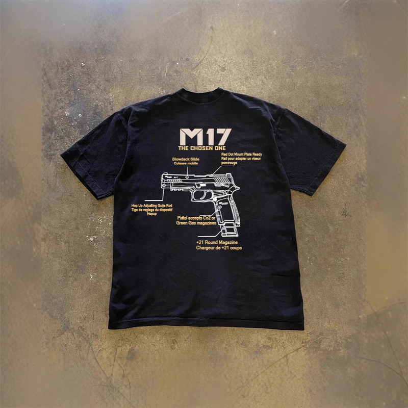 250g Heavy Cotton! American Oversize Our Trusted Graphic Couple Women's Loose Short-Sleeved T-Shirt Men