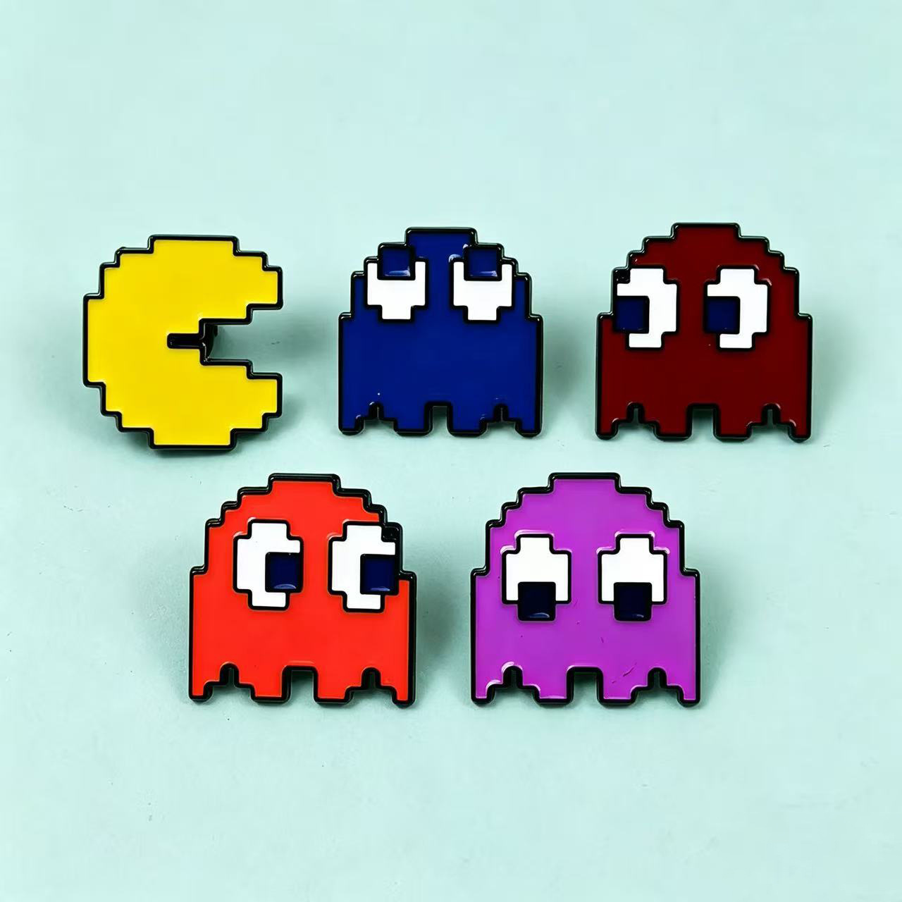 Broche de estilo amateur de dibujos animados Juego creativo de cinco colores Doudoman Alloy Drop Oil Pin Insignia Accesorios de vestir