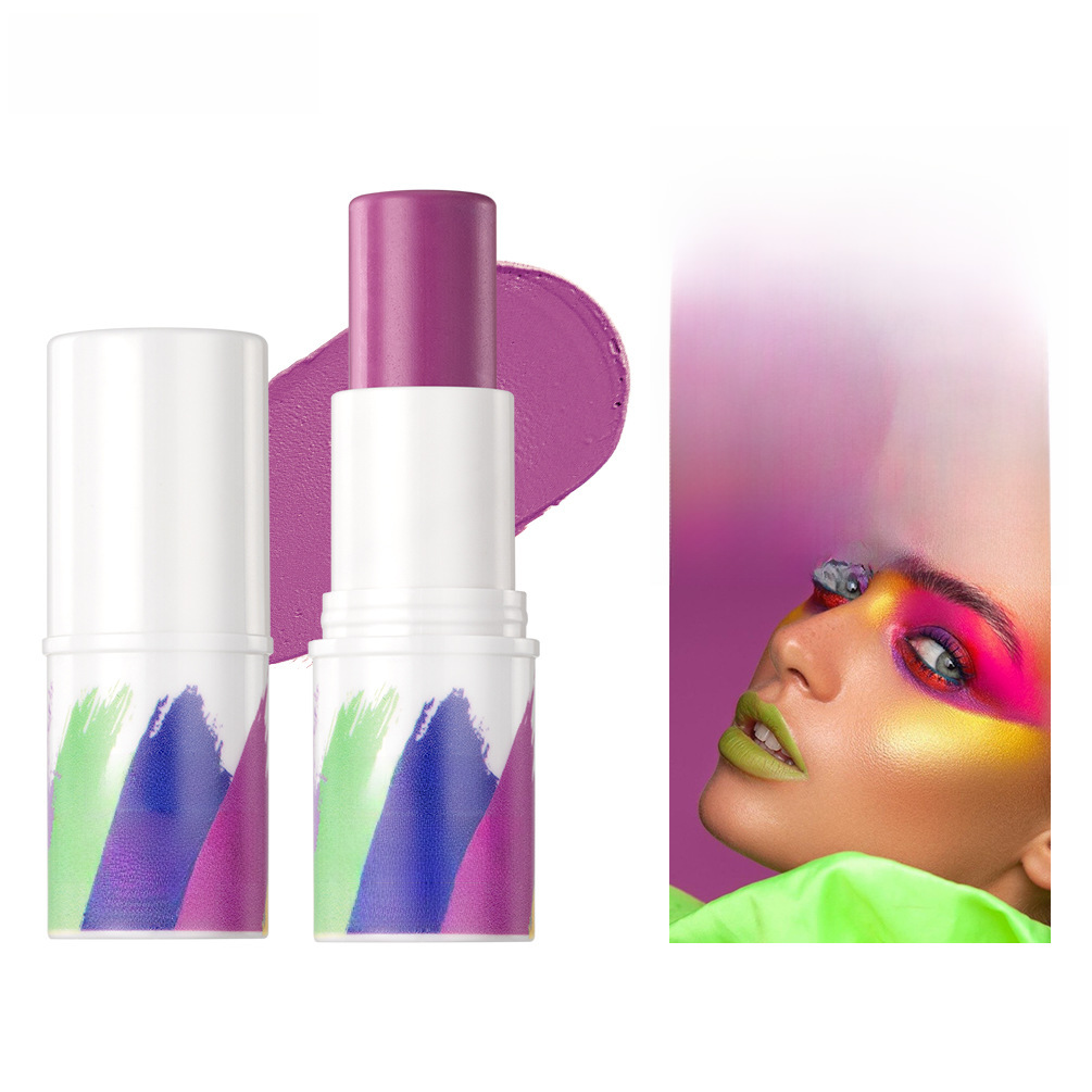 QIBEST body face painting stick natural three-dimensional decoration outline brightening skin color face washable painting pen