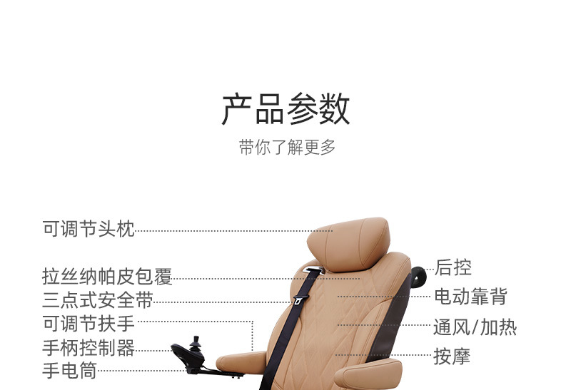 Business Car Electric Welfare Seat Allows Family Members to Travel Without Worries and Convenient Boarding and Alighting