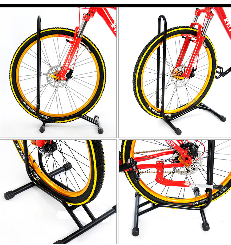 Suitable for Mountain Bike Plug-In Parking Rack, Bicycle Tripod Display Rack, L-Shaped Frame, Road Bike Parking Rack