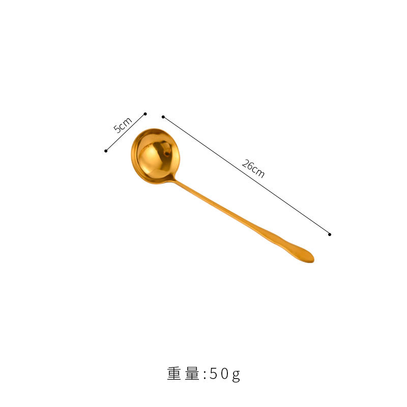 중박숟가락 24cm (큰머리금색)