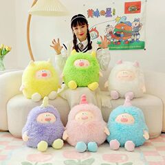 セトゥドゥドゥ ドーパミン モンスター ぬいぐるみ 抱き枕 エルフ 長毛モンスター 人形 ギフト 女性向け 可愛い