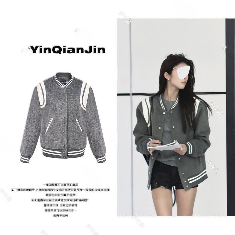 *尹千金*【富二代】伦敦学生会金贝R省钱休闲潮牌韩版棒球服F0716|undefined