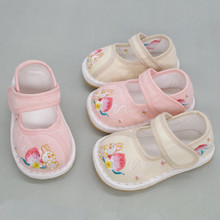 儿童手工布鞋绣花鞋千层底吸汗防臭春秋宝宝周岁学步鞋古风汉服鞋