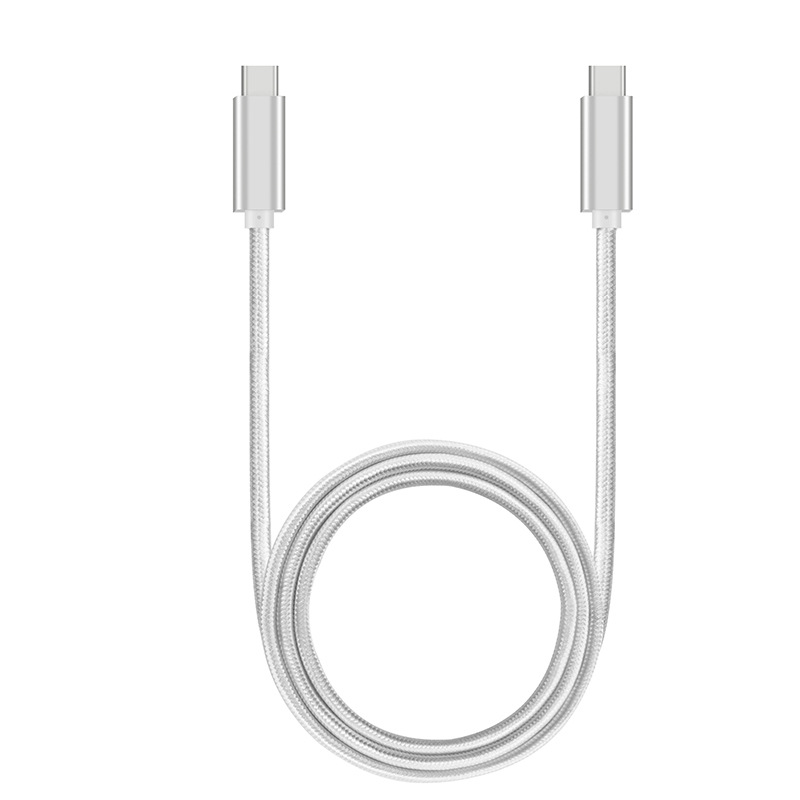 En stock pd cable de carga rápida 100W de doble cabeza tipo c cable de datos usb Android 20G transmisión 5a cable de carga pantalla de proyección