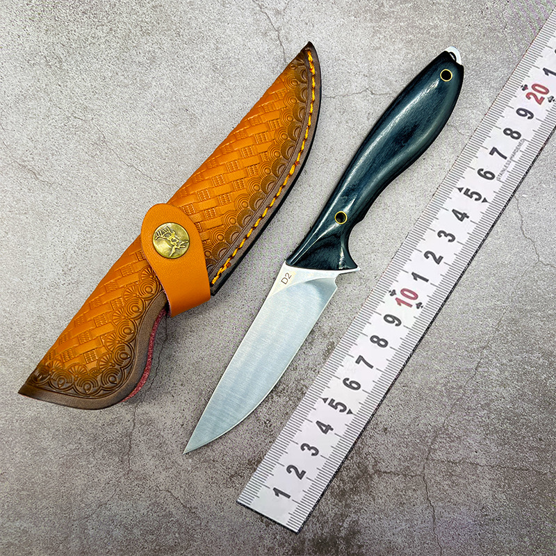 厂家直销小刀户外一体钢刃手把肉水果刀不锈钢野营刀具专用刀片