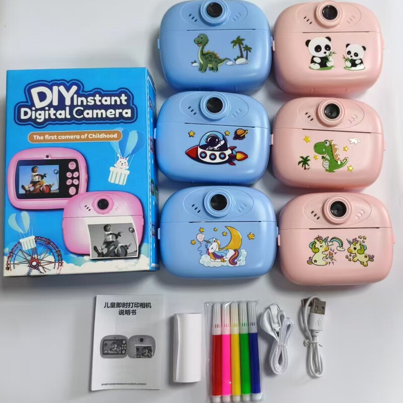Cross-Border New Children's Printing Camera Polaroid Camera High-Definition Photo Children's Camera Toys Children's Gifts