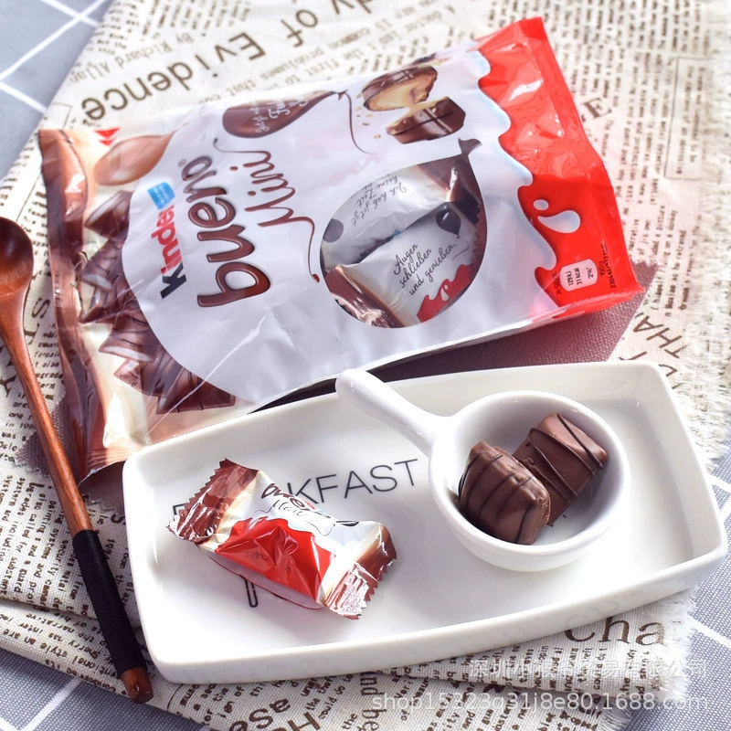 Шоколадная конфета (Kinder) bueno мини, пакет 108 г — молочный орех лешник, индивидуально упакована