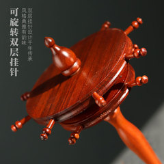 Rotating Bamboo Round Pen Holder, 11 Pen Racks, Round Pen Stand, Ink Brush Holder, Ink Brush Rack, Four Treasures of the Study, Calligraphy Supplies