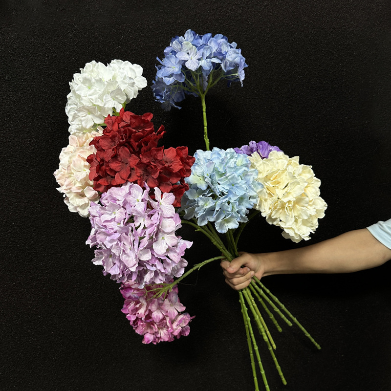 Single Branch Simulation Butterfly Hydrangea Wedding Auditorium Decoration Ceiling Fake Flower Shooting Props Decoration Simulation Flower Fake Flower