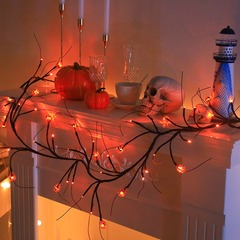 ハロウィーン藤条灯屋外防水シミュレーション樹枝灯鬼節雰囲気配置装飾カボチャ鬼顔樹枝灯