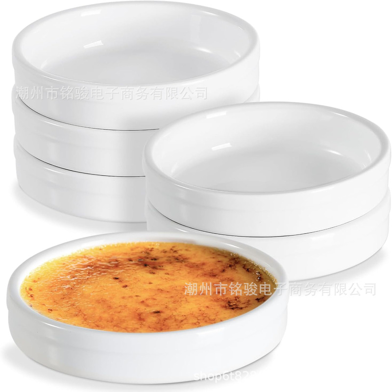 Ceramic Baking Pan Caramel Pudding Dessert Baking Pan High Temperature Resistant Oven Microwave Porcelain Dinner Plate Easy to Clean Tableware Ceramic Baking Pan Caramel Pudding Dessert Baking Pan High Temperature Resistant Oven Microwave Porcelain Dinner Plate Easy to Clean Tableware