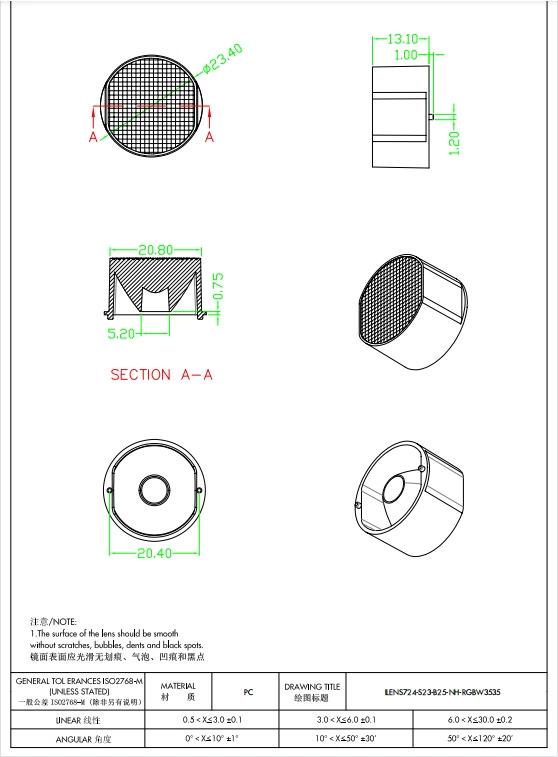 RGBW wall washer lens 11 25 45 60 15*30 15*40 20*60 degree mixed light lens i
