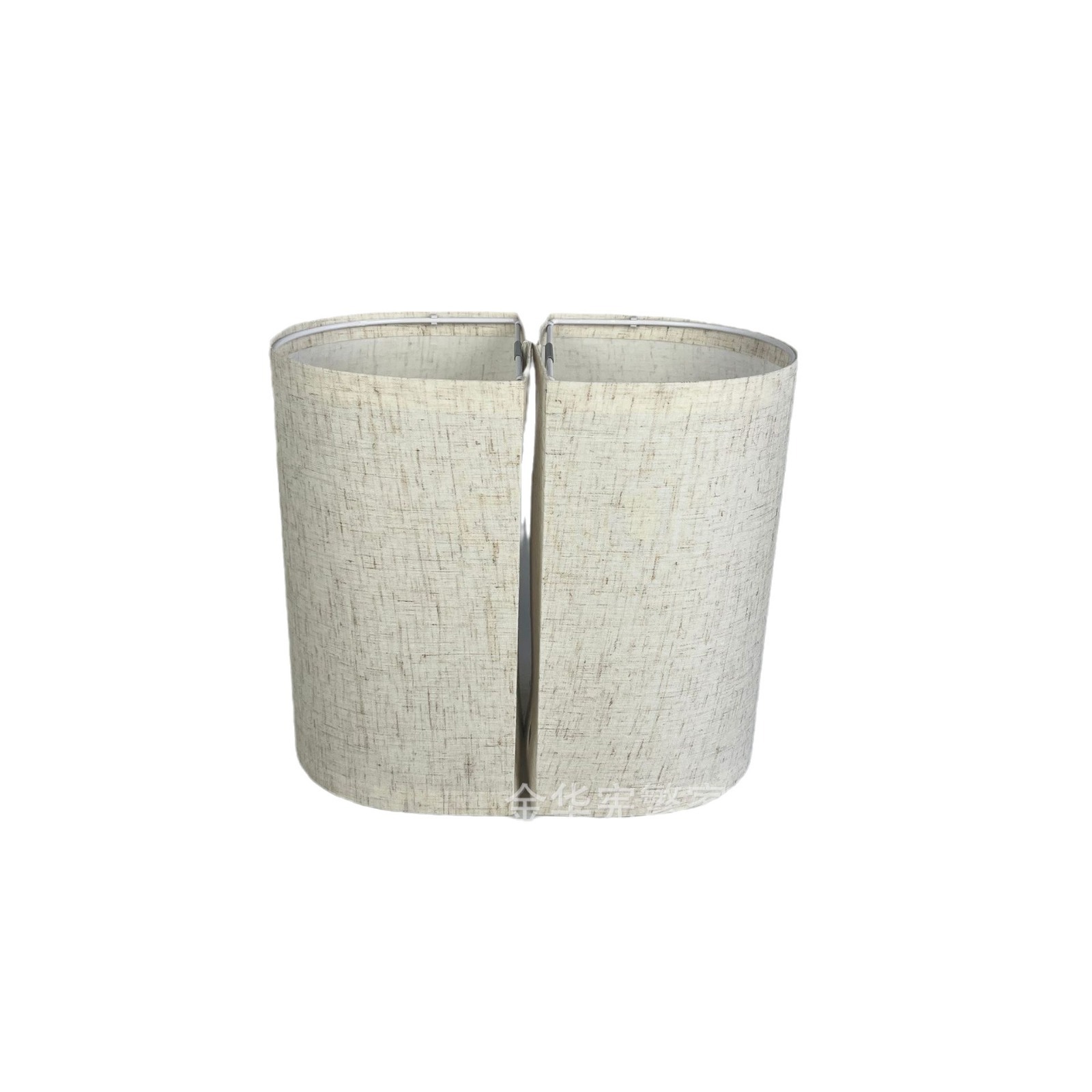 Transfronterizo amazona americana sencilla semicircular lámpara de lino pantalla de lámpara de doble propósito fondo de pared de arte cabecera de cama fondo semicircular