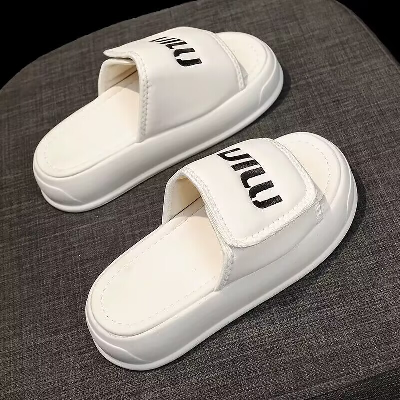 Popular Velcro Slippers for Women's Summer Outer Wear 2025 New Style with Skirt Platform Thick-Soled Soft-Soled Sandals Popular Velcro Slippers for Women's Summer Outer Wear 2025 New Style with Skirt Platform Thick-Soled Soft-Soled Sandals