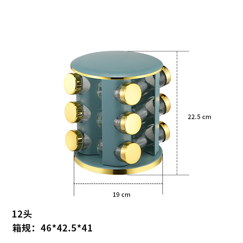 Estante de condimento redondo de Phnom Penh giratorio, suministros de cocina, frasco de condimento para el hogar, frasco de condimento de tres/cuatro/cinco filas