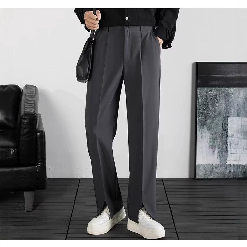 High quality summer trousers, suit, slim fit