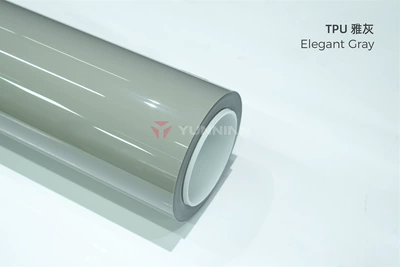 Auto Color Change Film crystal series, glossy full car - tpu-elegant-gray-15215m