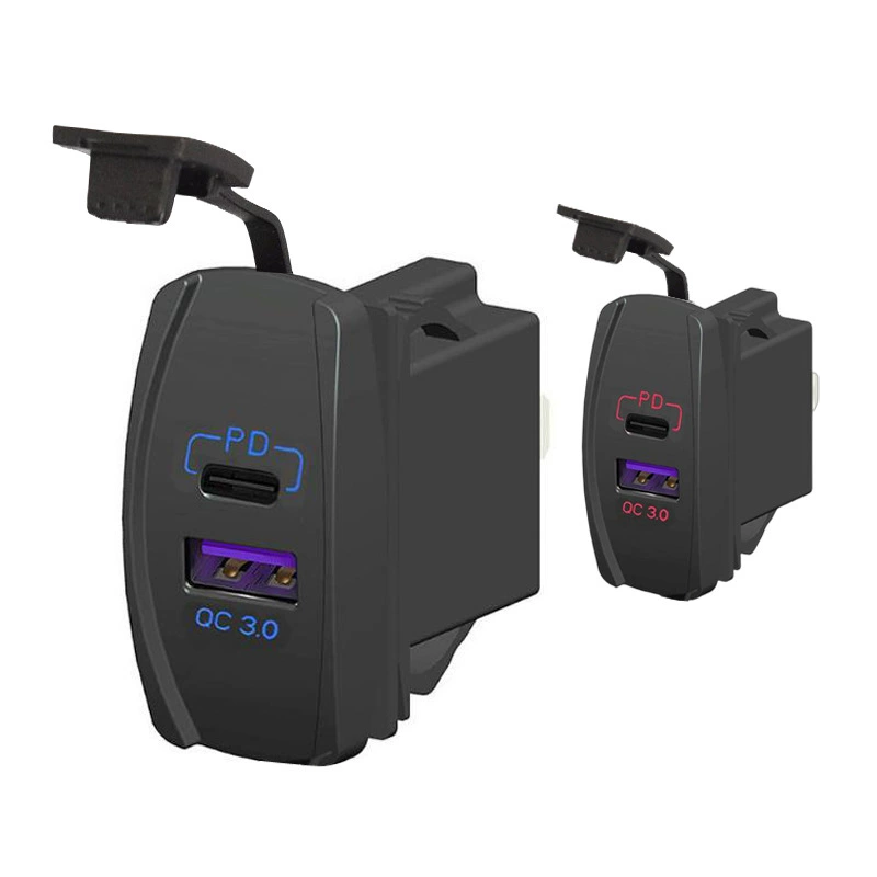 Новый автомобильный салон Автомобильная яхта модифицированный тип лодки переключатель типа автомобиля мобильный телефон зарядка двойной USB автомобильная зарядка QC3.0 + PD