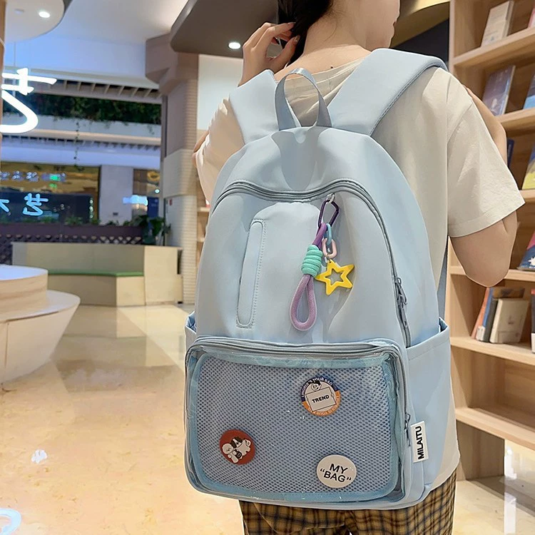 Backpack, fresh brand shoulder bag, Korean style, for teenagers, for students