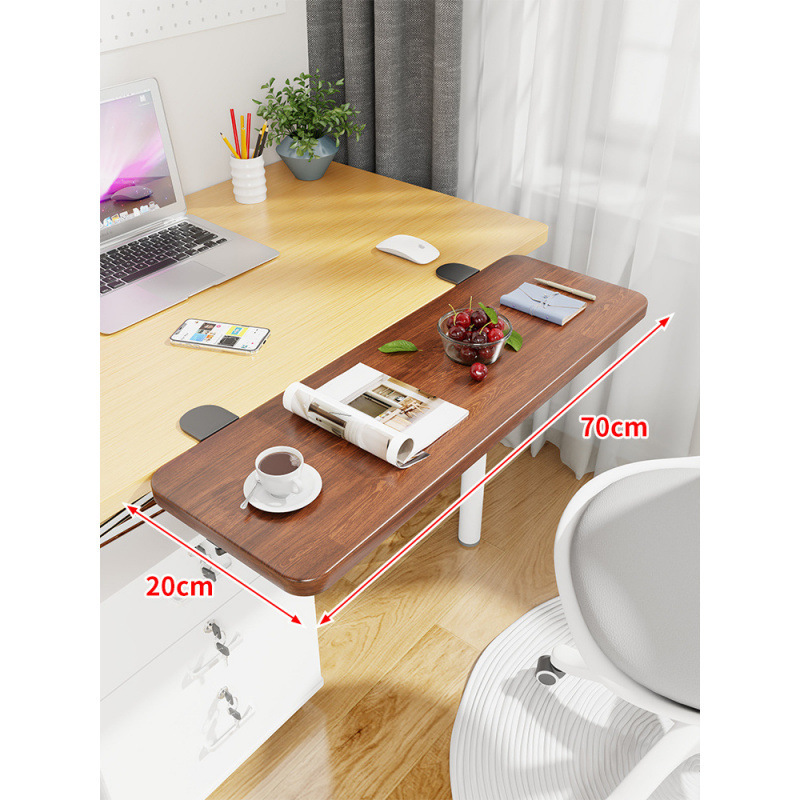 Mesa de escritorio extensión de mano mesa de computadora tablero de escritorio portador de teclado dormitorio tablero de estación de trabajo ensanchado extensión plegable