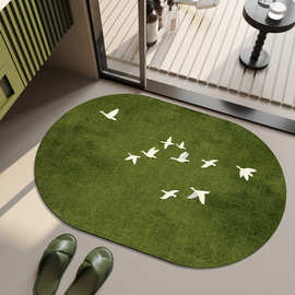 简约纯色硅藻泥地垫浴室门口防滑耐脏脚垫家用吸水速干耐磨地垫