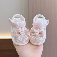 夏季包头车缝线时装凉鞋女凉鞋时尚女童童鞋软底婴幼儿透气步前鞋