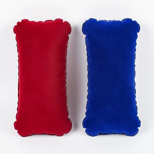 Pvc Flocking Inflatable Pillow Outdoor Travel Pillow Lumbar Pillow Camping Portable